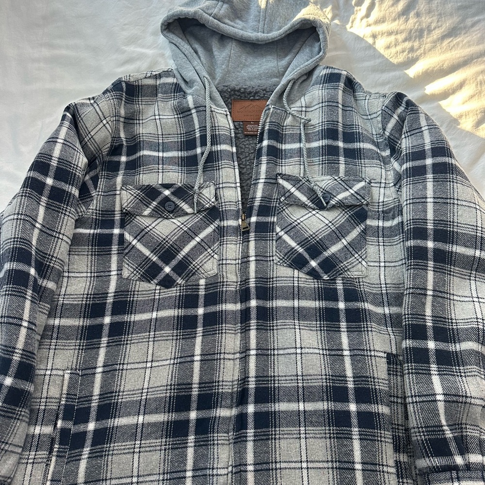 Men's Mountain Ridge Flannel Hooded Sweater